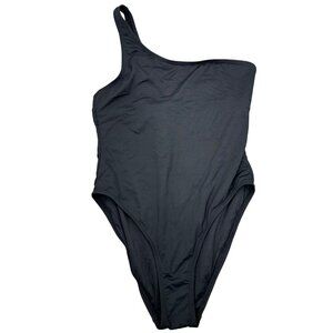 Andie Black One-Shoulder Swim One Piece